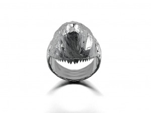 shark zombie ring 3d print model 3D 打印模型