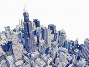 윌리스 타워 3D 모델