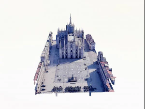 Catedral de Mil&aacute;n Modelo 3D