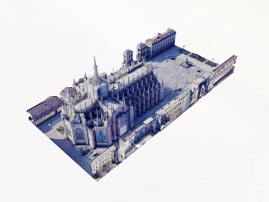 Catedral de Mil&aacute;n Modelo 3D