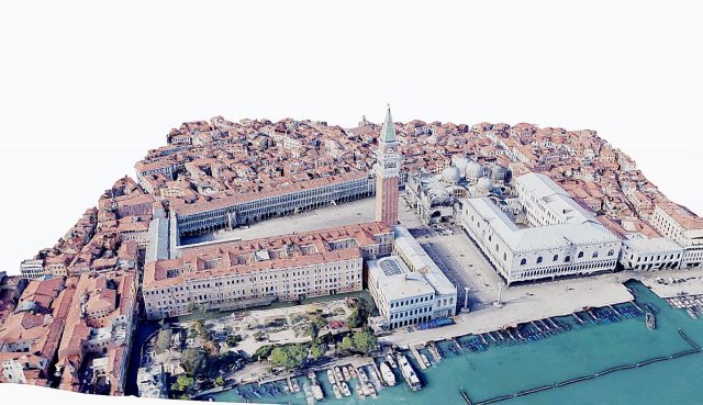 St Marks Square Venice 3D Model .c4d .max .obj .3ds .fbx .stl .blend 