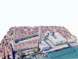 St Marks Square Venice 3D Model
