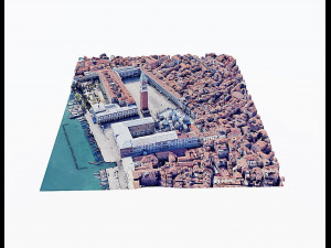 St Marks Square Venice 3D Model
