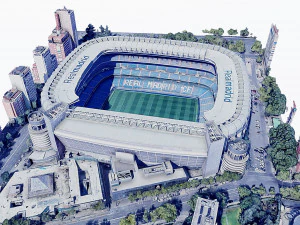 Estádio Santiago Bernabéu Modelo 3D