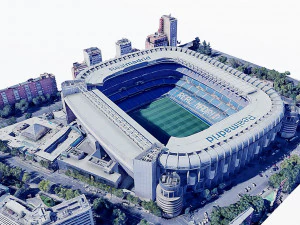 Santiago Bernabeu stadium 3D Model