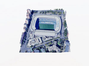Santiago Bernabeu stadium 3D Model
