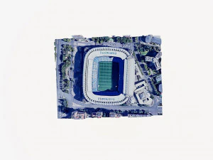 Santiago Bernabeu stadium 3D Model