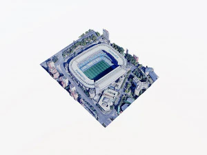 Santiago Bernabeu stadium 3D Model