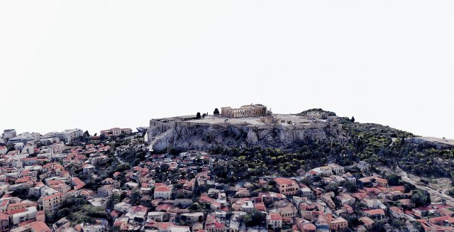 Acropolis of Athens - Parthenon- panoramic 3D मॉडल .c4d .max .obj .3ds .fbx .stl .blend 