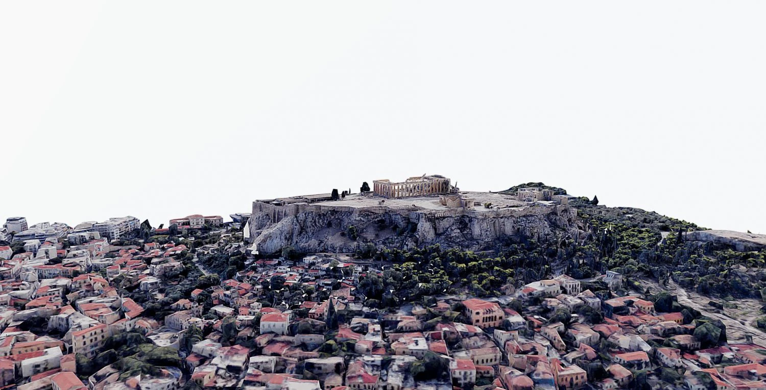 Acropolis of Athens - Parthenon- panoramic 3D Model .c4d .max .obj .3ds .fbx .stl .blend