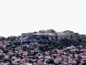 Acropolis of Athens - Parthenon- panoramic 3D Model