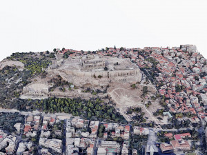 Acropolis of Athens - Parthenon- panoramic 3D मॉडल