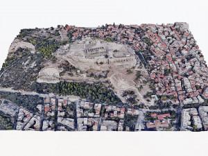 Acropolis of Athens - Parthenon- panoramic 3D मॉडल