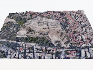 Acropolis of Athens - Parthenon- panoramic 3D Model