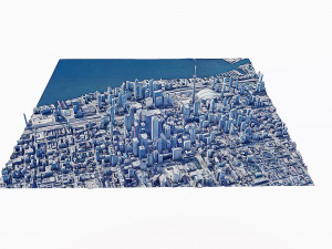 The CN Tower-skyline 3D-Modell