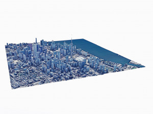 The CN Tower-skyline 3D-Modell