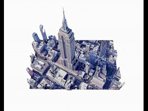 Empire State Building Modello 3D