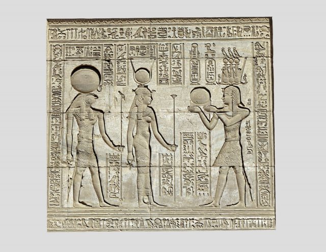 Ancient Egypt Carvings-Dendera Modelo 3D .c4d .max .obj .3ds .fbx .stl .blend 