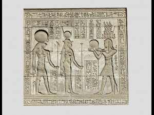 Ancient Egypt Carvings-Dendera 3D Model