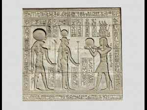 Tallas del Antiguo Egipto-Dendera Modelo 3D