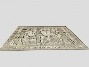 Ancient Egypt Carvings-Dendera Modelo 3D
