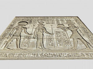 Ancient Egypt Carvings-Dendera Modelo 3D