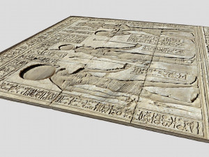 Ancient Egypt Carvings-Dendera Modelo 3D