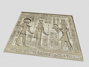 Ancient Egypt Carvings-Dendera 3D Model