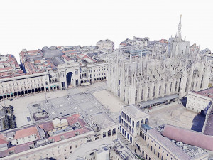 Milan Cathedral - aerial view Modèle 3D