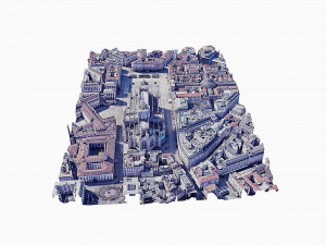 Milan Cathedral - aerial view Modèle 3D