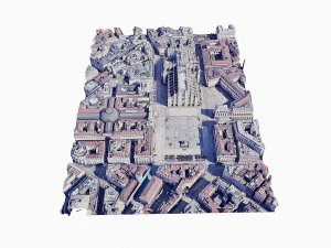 Milan Cathedral - aerial view 3D Model