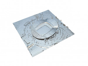 Manchester City Stadium 3D मॉडल