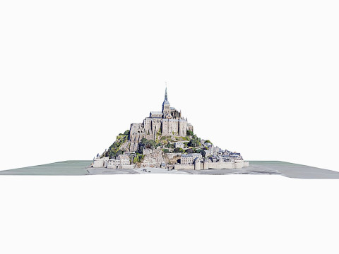 St Michaels Mount-Mont Saint Michel Model 3D