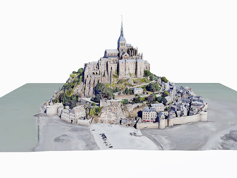 St Michaels Mount-Mont Saint Michel Model 3D