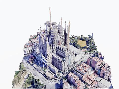 Sagrada Familia 3D 모델