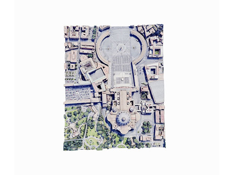 St Peters Square-San Pietro- Vatican 3D Model