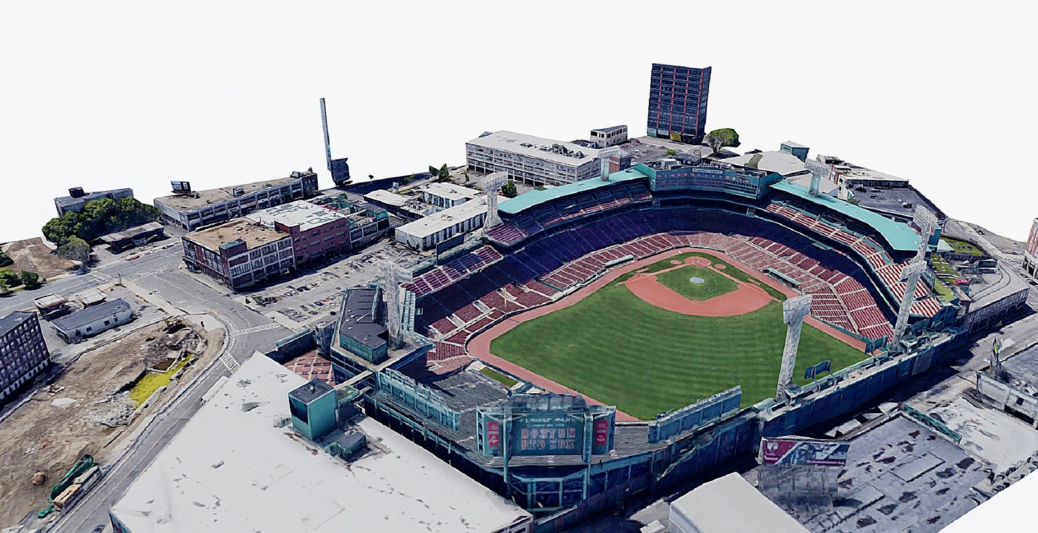 Fenway Park 3D Model .c4d .max .obj .3ds .fbx .stl .blend 