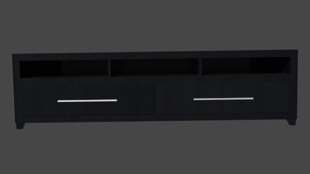 tv stand 3D Model .c4d .max .obj .3ds .fbx .stl .blend 