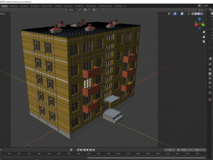 russian house soviet hrushevka 3Dモデル