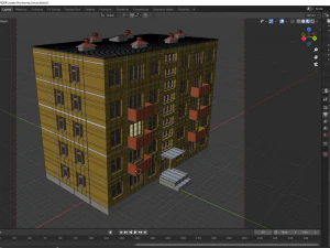 russian house soviet hrushevka 3D Model