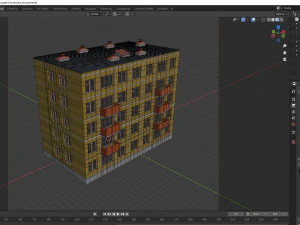 russian house soviet hrushevka 3D Model
