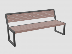 minimalistic bench 3D-Modell