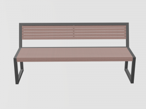minimalistic bench 3D 模型