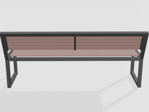 minimalistic bench 3D 模型