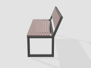 minimalistic bench 3D 模型