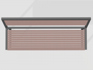 minimalistic bench 3D 模型