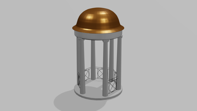 rotunda 3D Model .c4d .max .obj .3ds .fbx .stl .blend 