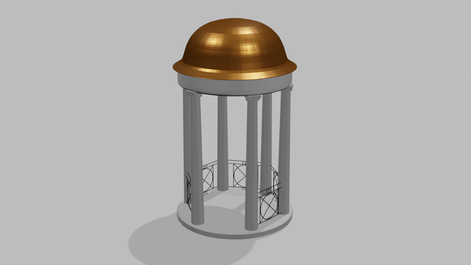 rotunda 3D Model .c4d .max .obj .3ds .fbx .stl .blend 