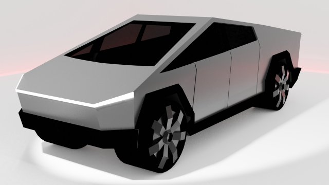 tesla cybertruck 3D Model .c4d .max .obj .3ds .fbx .stl .blend 