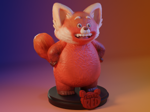 Panda Mei Lee 3Dプリントモデル